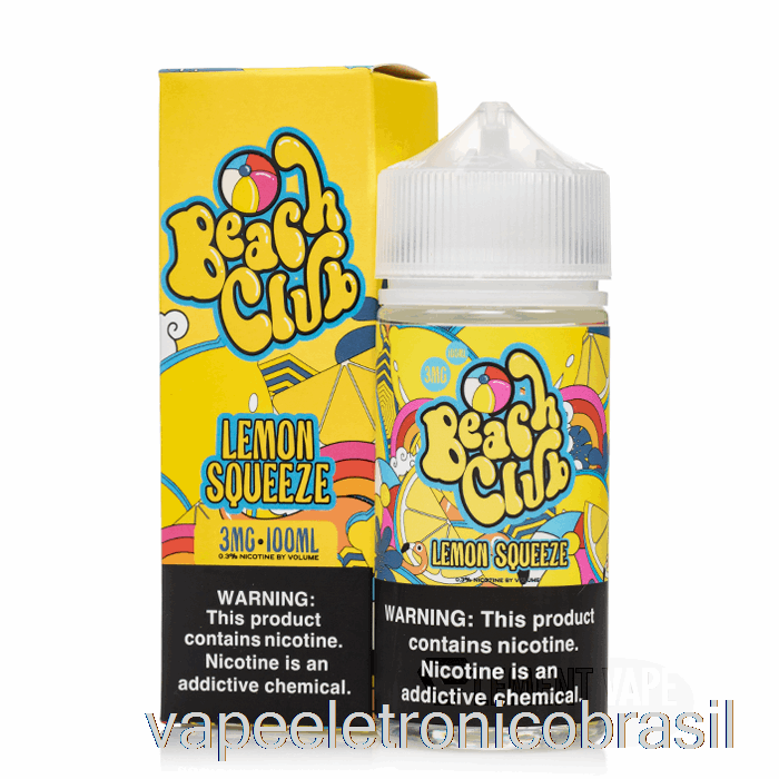 Vape Eletrônico Espremedor De Limão - Beach Club - 100ml 3mg